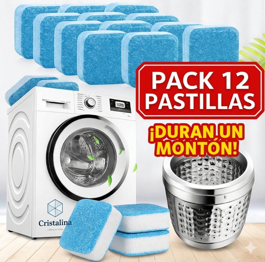 Cristalina Pro Pet 3 en 1 — Pastilla Limpiadora para Lavarropas | Elimina Pelos de Mascotas, Suciedad Estancada y Malos Olores